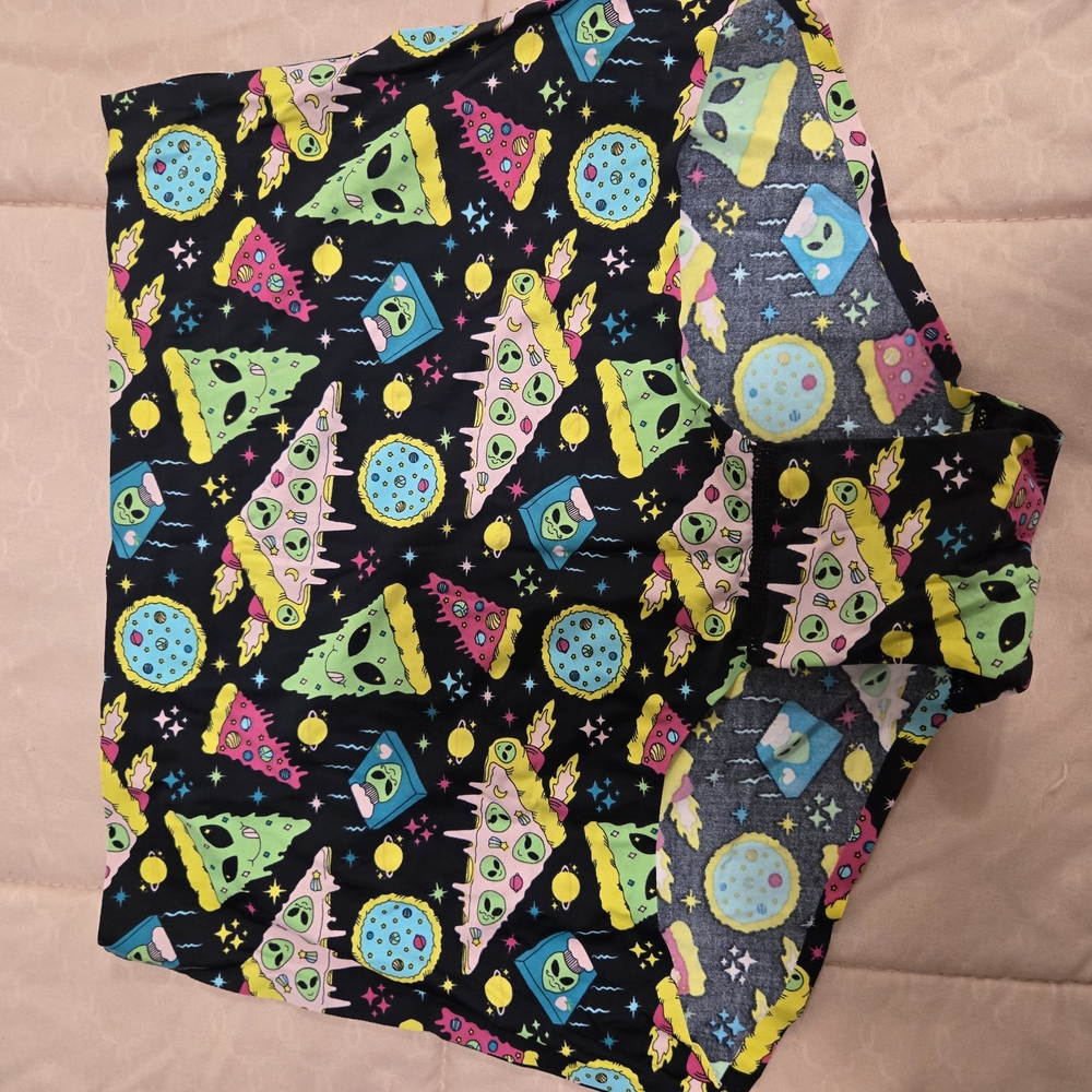 Alien Pizza Print Women's Panties